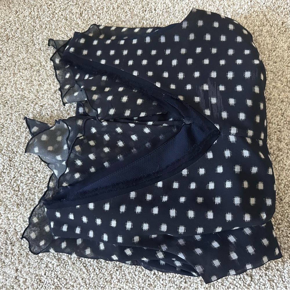 Iris Setlakwe Navy Print Midi Dress • Size 6 - Picture 7 of 7